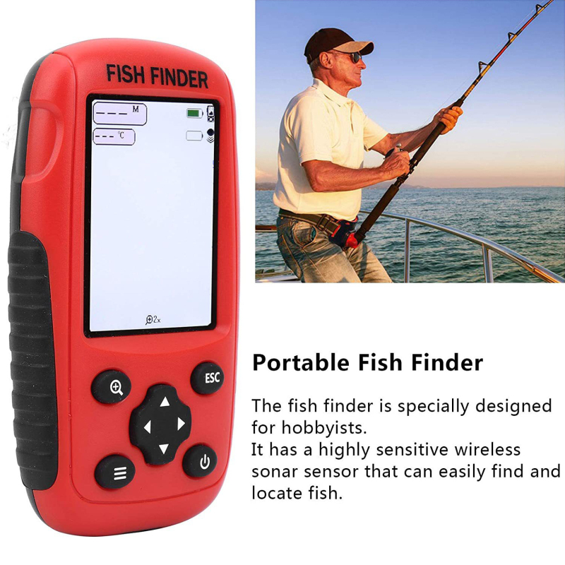 Fishing Boat Depth Finder - Localizador de Peixes Sem Fio com