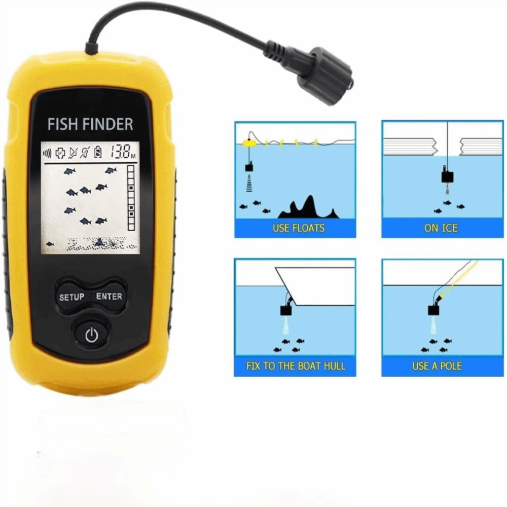 Localizador de Peixes Portátil - Fishing Boat Depth Finder avaliação e preço