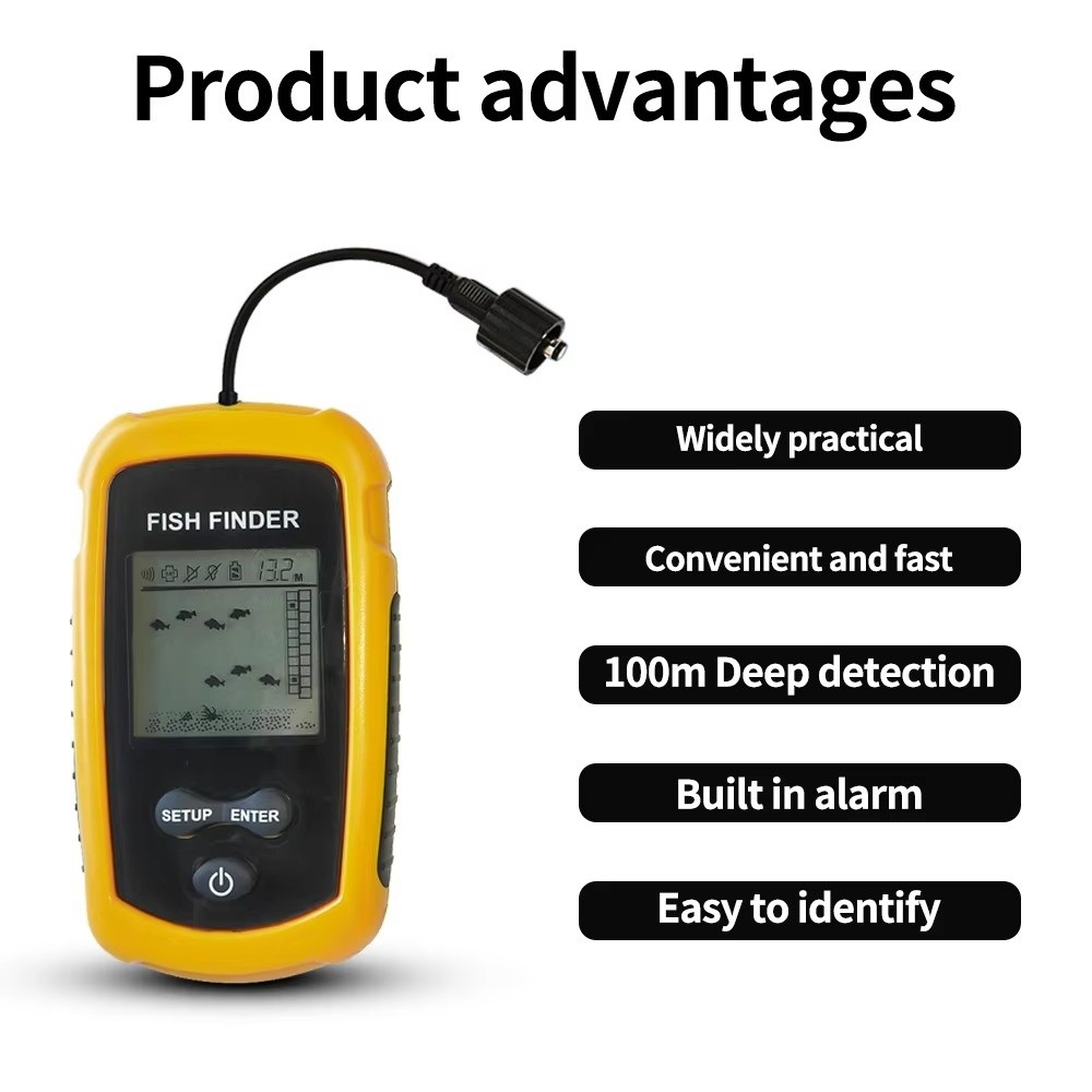Localizador de Peixes Portátil - Fishing Boat Depth Finder avaliação e preço