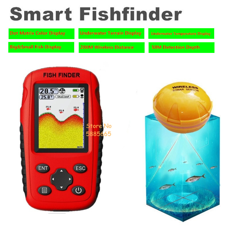 Sonda de Pesca Inteligente Por - Fishing Boat Depth Finder avaliação e preço