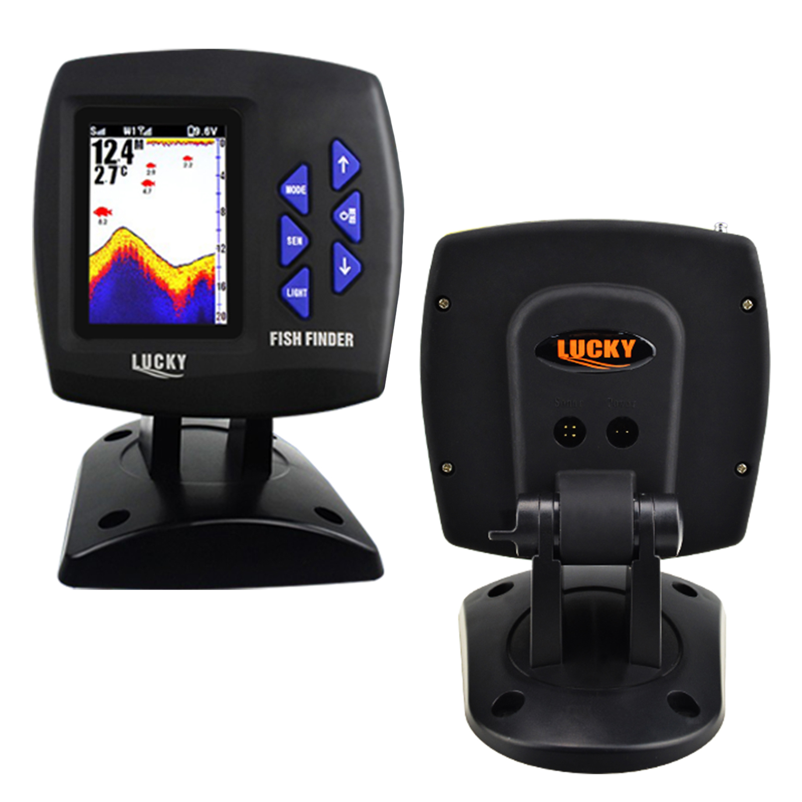 LUCKY Fishfinder 300m/980ft Al - Fishing Boat Depth Finder avaliação e preço