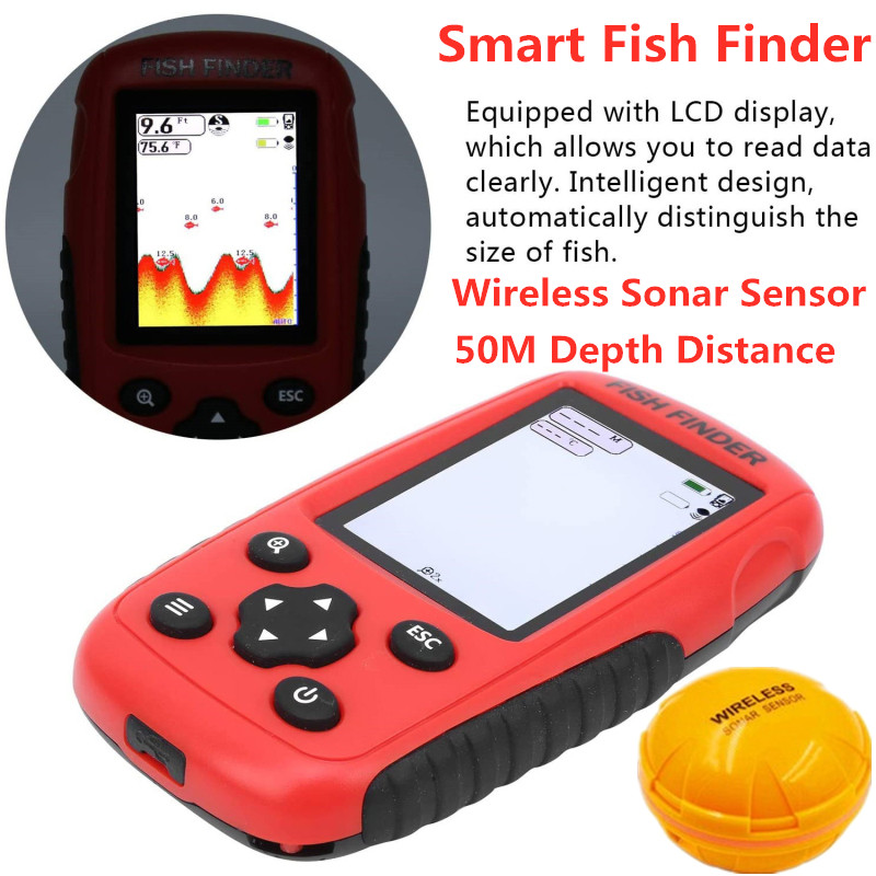 Localizador de Peixes Sem Fio  - Fishing Boat Depth Finder avaliação e preço