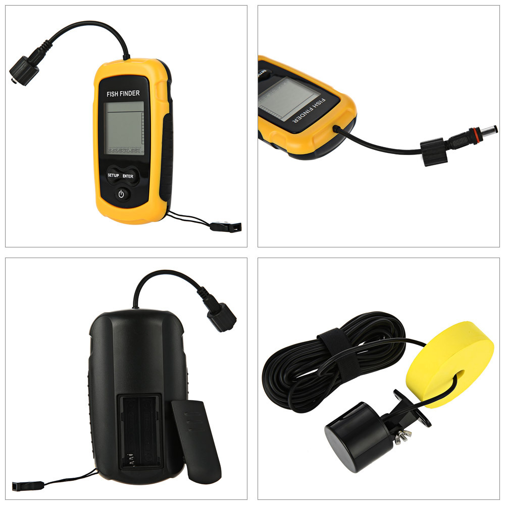 Sonda de Pesca Portátil com Al - Fishing Boat Depth Finder avaliação e preço