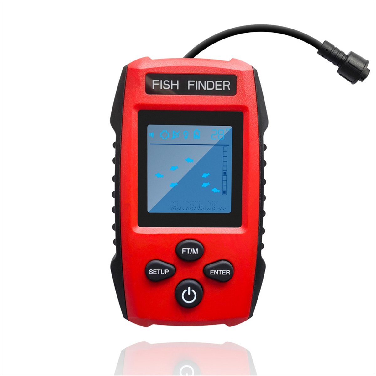 Localizador de peixes lcd colo - Fishing Boat Depth Finder avaliação e preço