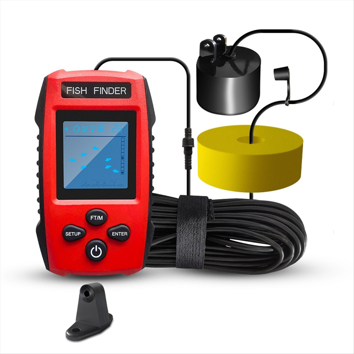 Localizador de peixes lcd colo - Fishing Boat Depth Finder avaliação e preço