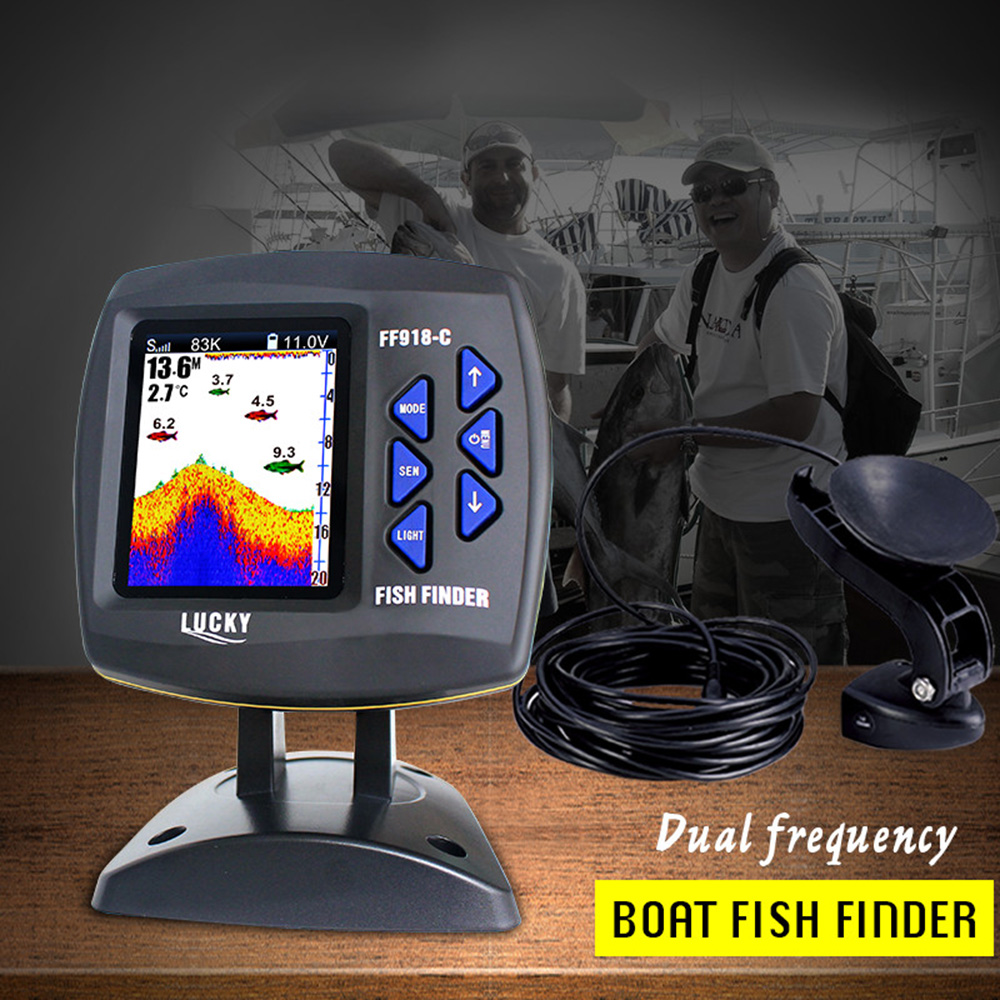 Wired Dual Frequency Fish Find - Fishing Boat Depth Finder avaliação e preço